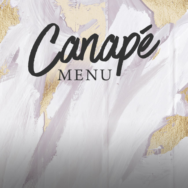Canapé menu at Nags Head Inn Woking